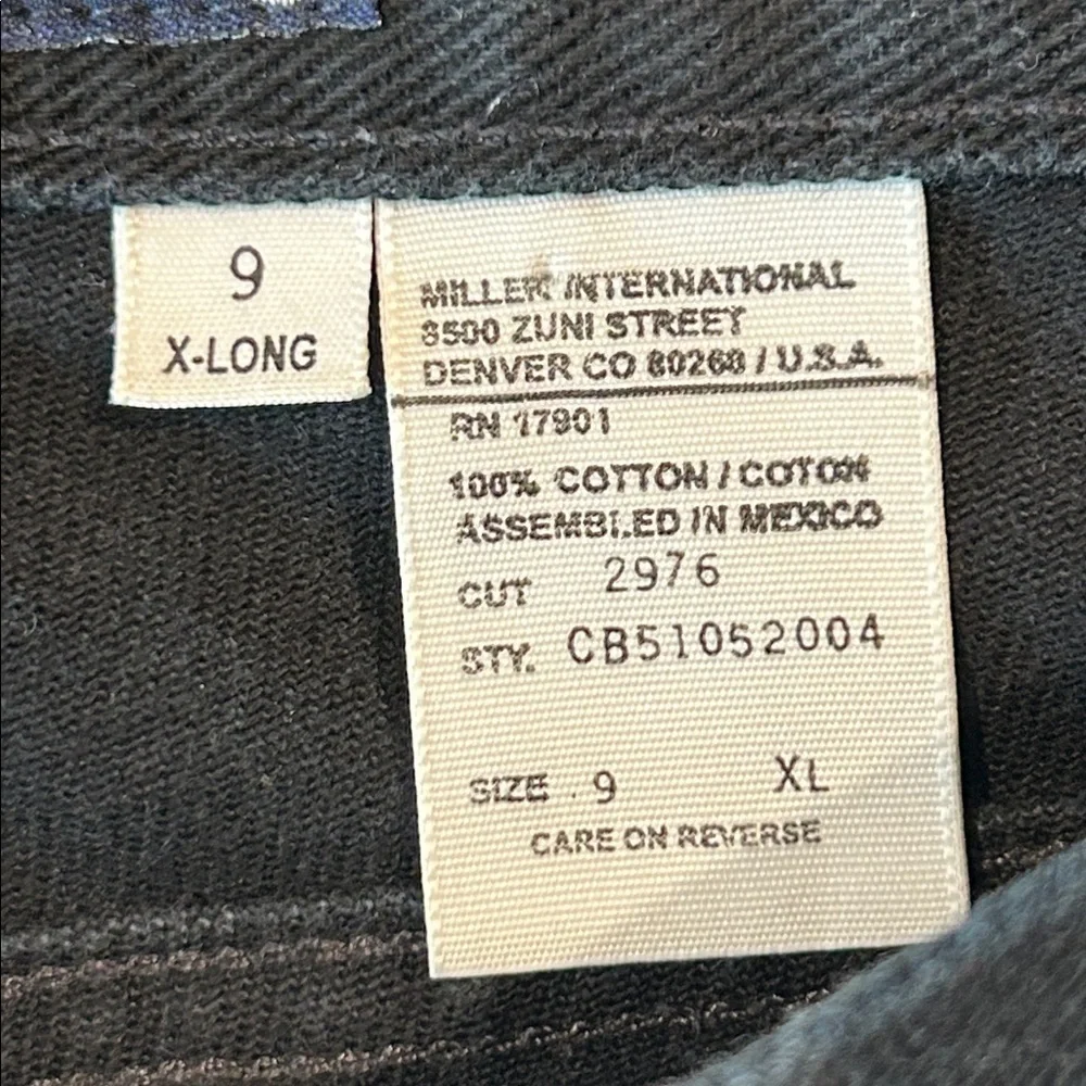 Cruel Girl Low Rise Relaxed black cowgirl western jeans size 9 X-Long